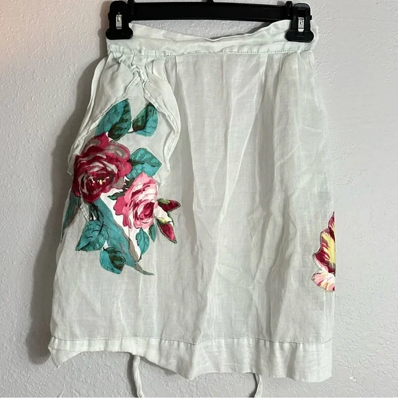 Vintage 50s Apron Skirt, Cottagecore, Coastal Grandma, OSFM - Picture 1 of 5